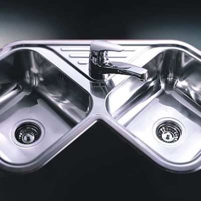 Bacha Acero Johnson AxaD78A Esquinera Marmoleria Giacomo Portaro