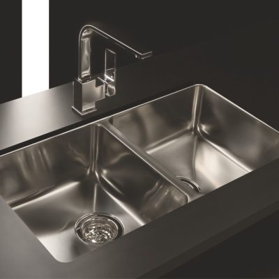 Bacha Acero Johnson Quadra-Q76-Q37-Q37 Doble Marmoleria Giacomo Portaro