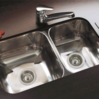 Bacha Acero Johnson R63 Doble Marmoleria Giacomo Portaro