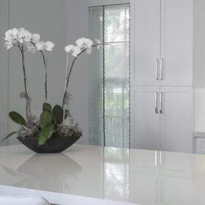 Mesada de cocina Neolith Arctic White Marmoleria Portaro Rosario