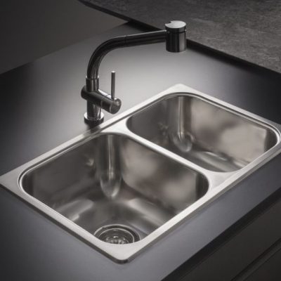 pileta R63 18 F johnson acero marmoleria portaro rosario